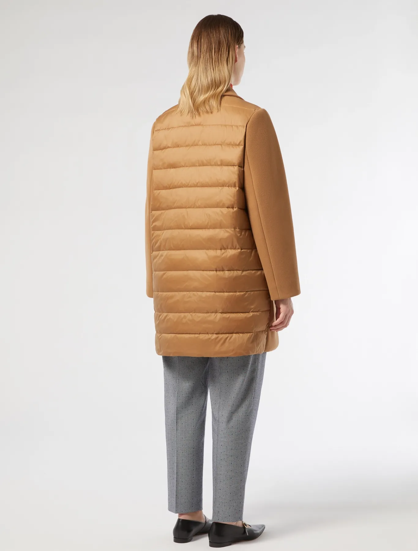 Marina Rinaldi Cappotti & Trench | Cappotti & Trench*Cappotto in panno jersey e tela di nylon antigoccia NOCCIOLA