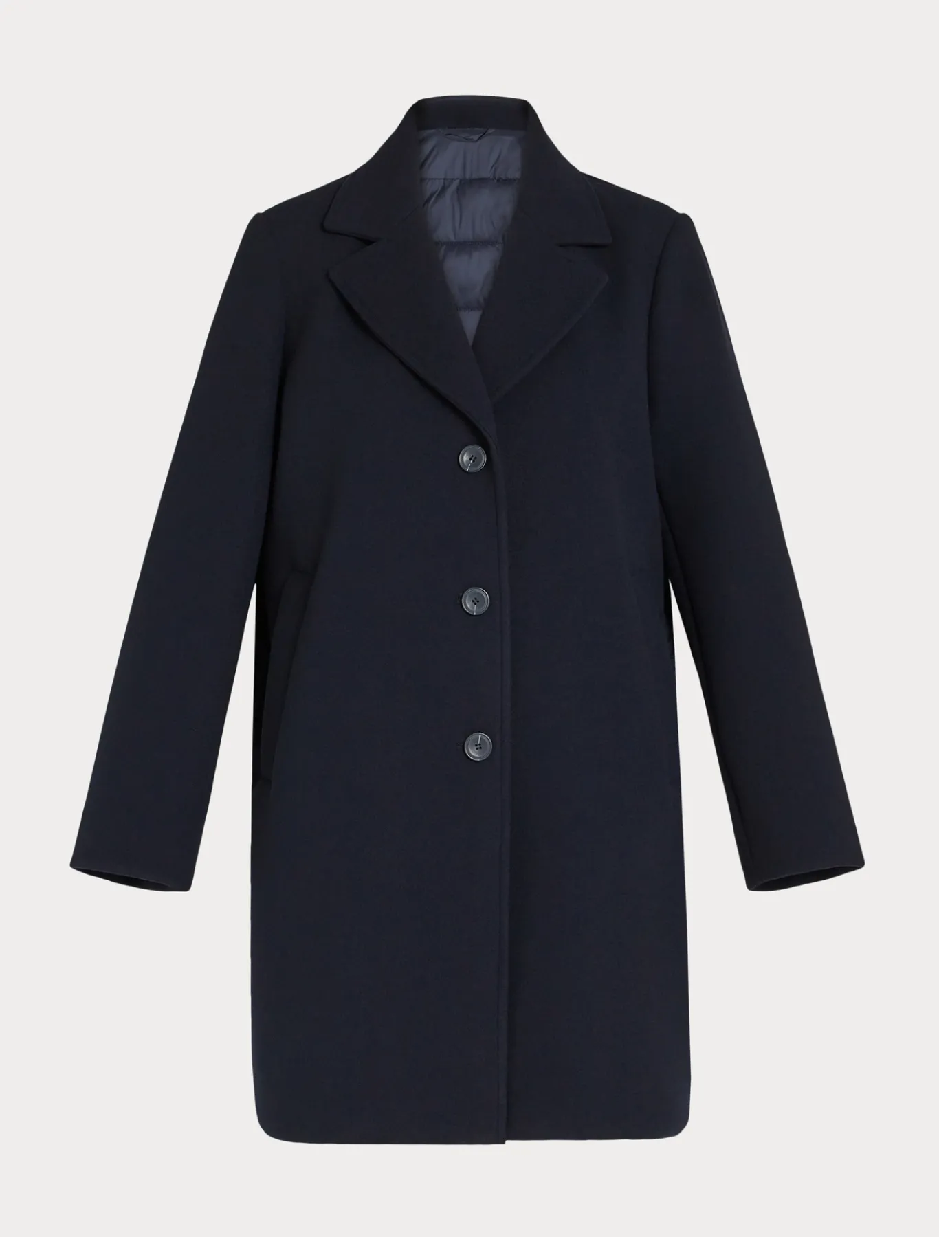 Marina Rinaldi Cappotti & Trench | Cappotti & Trench*Cappotto in panno jersey e tela di nylon antigoccia BLUNOTTE