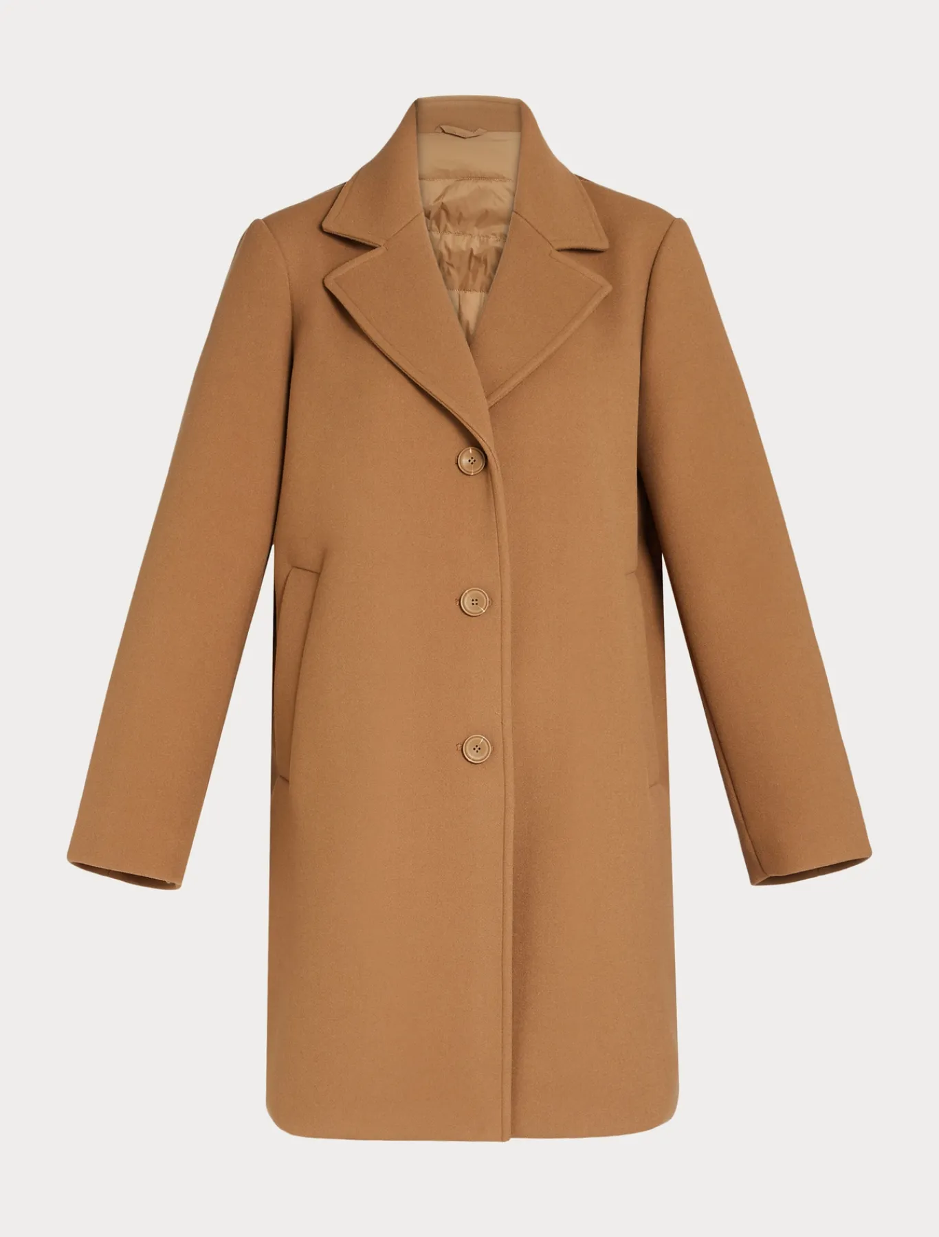 Marina Rinaldi Cappotti & Trench | Cappotti & Trench*Cappotto in panno jersey e tela di nylon antigoccia NOCCIOLA
