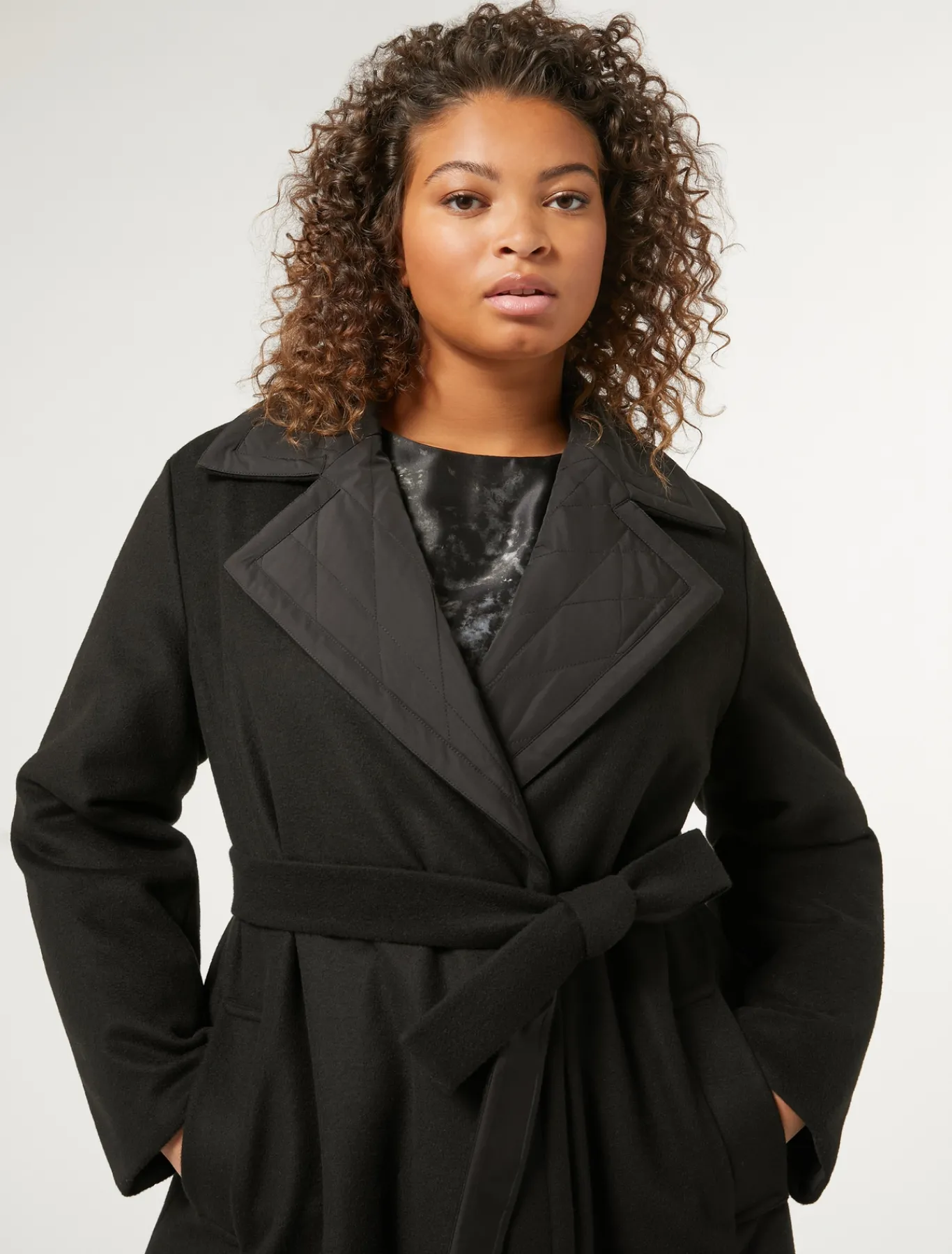 Marina Rinaldi Cappotti & Trench | Cappotti & Trench*Cappotto lungo reversibile NERO