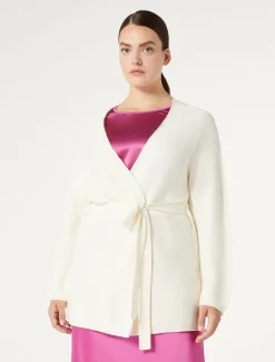 Marina Rinaldi Maglieria | Maglieria*Cardigan in cotone BIANCO