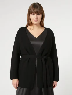 Marina Rinaldi Maglieria | Maglieria*Cardigan in cotone NERO