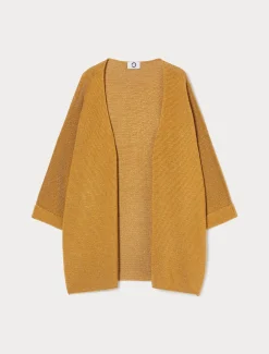 Marina Rinaldi Maglieria | Maglieria*Cardigan in cotone crêpe SENAPE