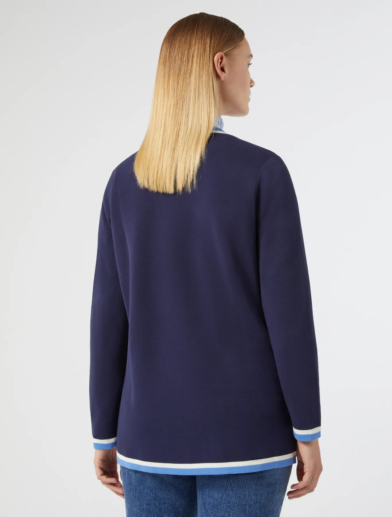 Marina Rinaldi Maglieria | Maglieria*Cardigan in cotone modal BLU