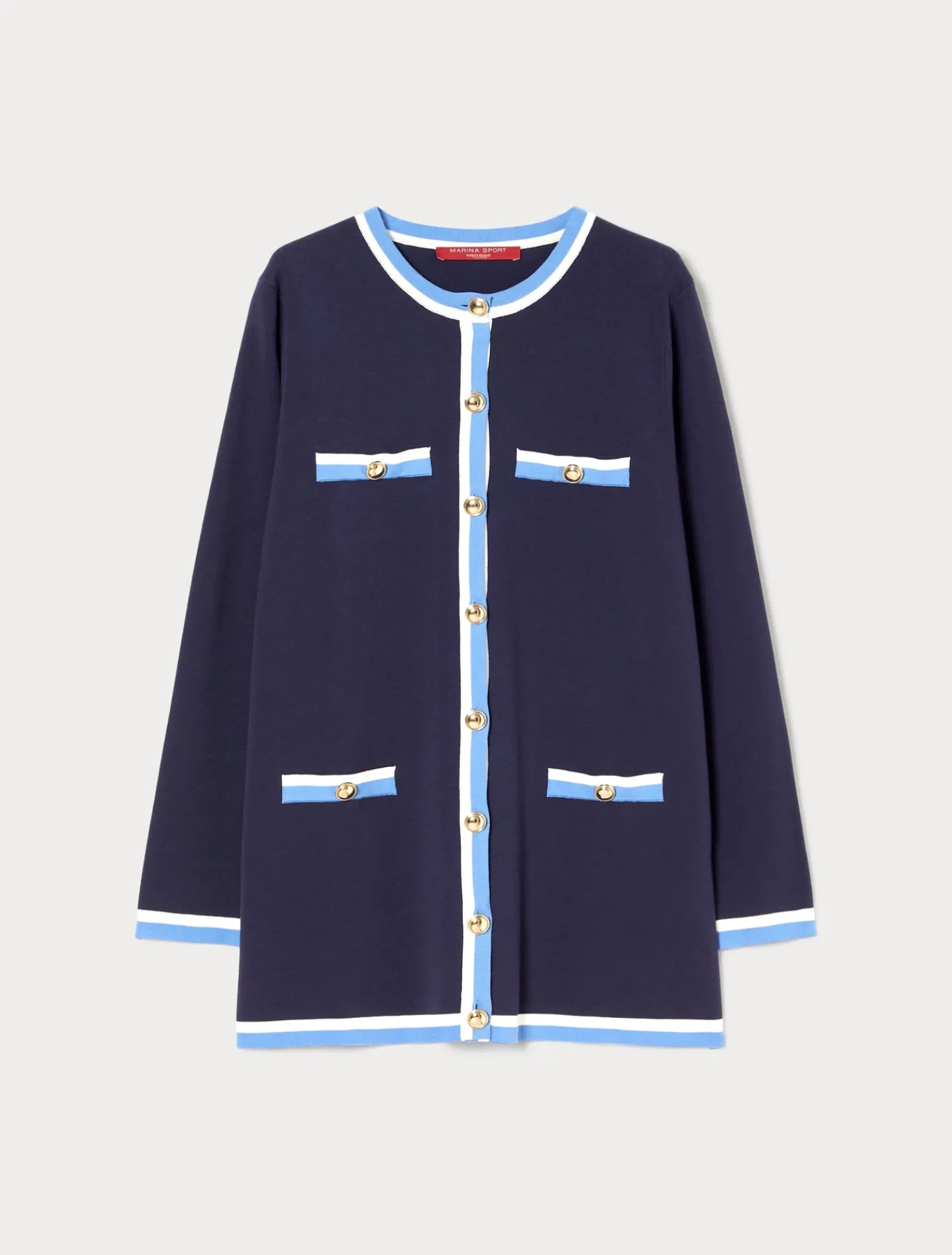 Marina Rinaldi Maglieria | Maglieria*Cardigan in cotone modal BLU