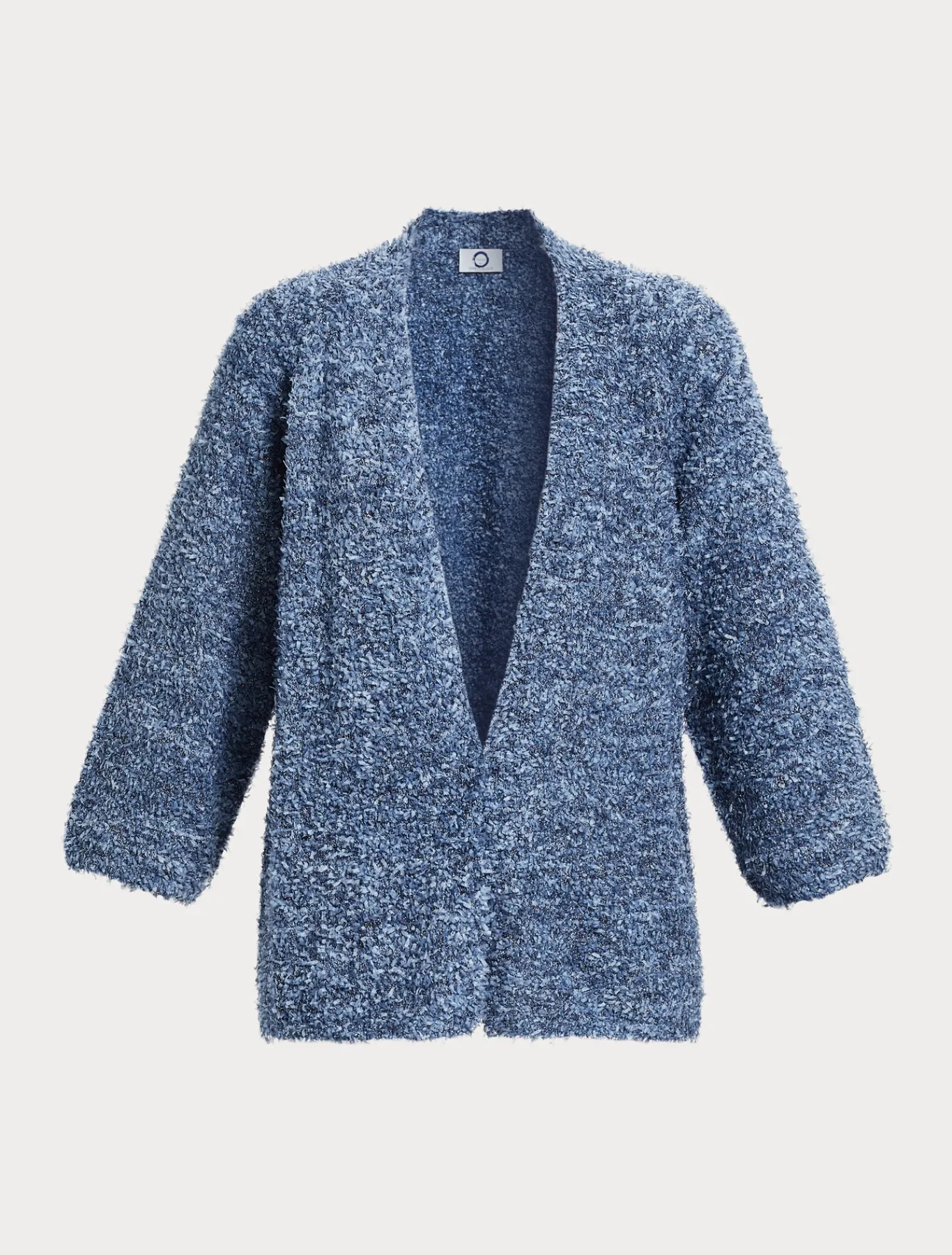 Marina Rinaldi Maglieria | Maglieria*Cardigan in filato lurex AZZURRO