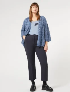 Marina Rinaldi Maglieria | Maglieria*Cardigan in filato lurex AZZURRO
