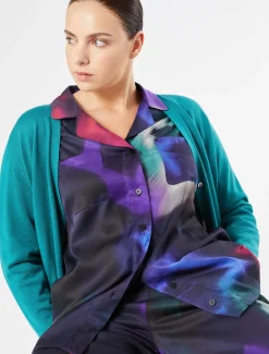 Marina Rinaldi Maglieria | Maglieria*Cardigan in lana VERDE