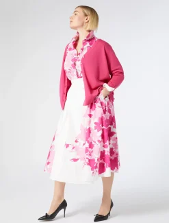 Marina Rinaldi Maglieria | Maglieria*Cardigan in lana FUXIA