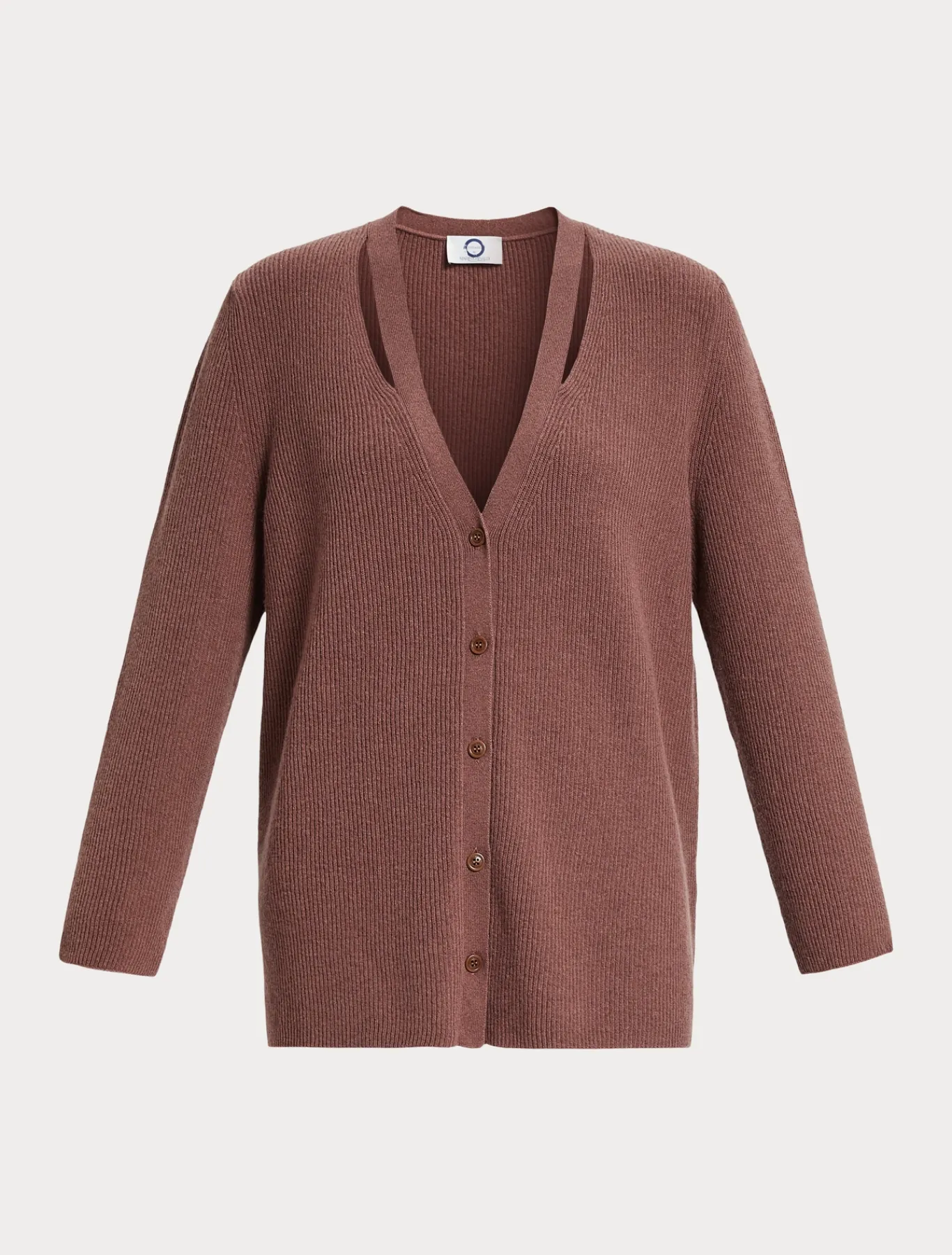 Marina Rinaldi Maglieria | Maglieria*Cardigan in lana e cachemire RUGGINE