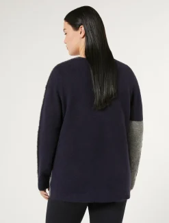 Marina Rinaldi Maglieria | Maglieria*Cardigan in lana soft BLUMARINO