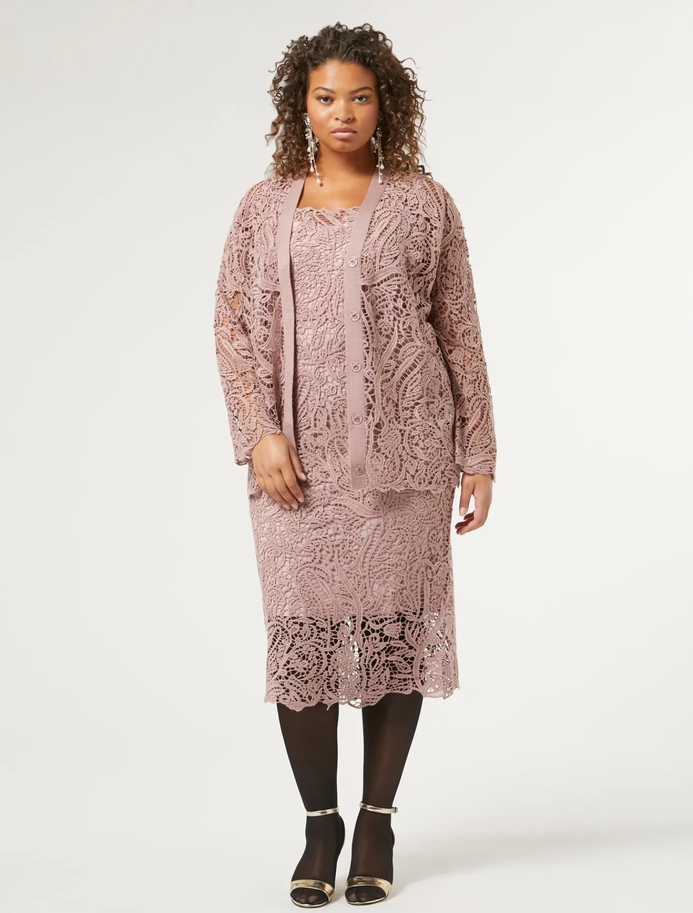 Marina Rinaldi Maglieria | Maglieria*Cardigan in maglia con ricamo CIPRIA