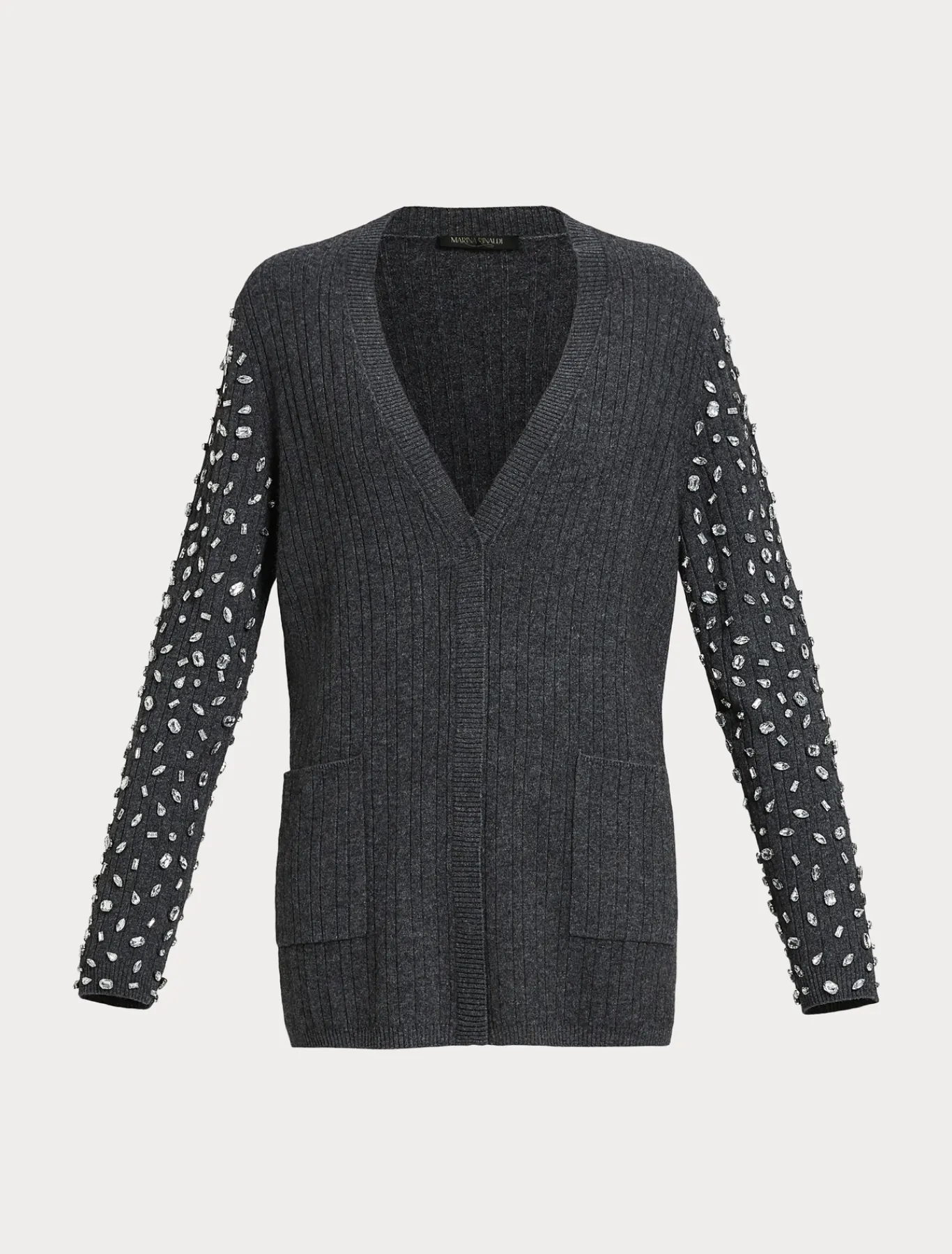 Marina Rinaldi Maglieria | Maglieria*Cardigan in misto cachemire GRIGIOSCURO