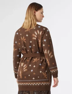 Marina Rinaldi Maglieria | Maglieria*Cardigan in misto lana MARRONE