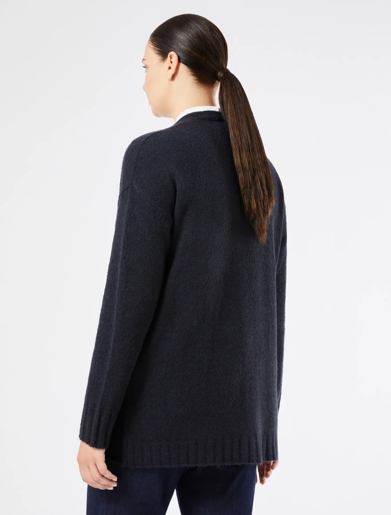Marina Rinaldi Maglieria | Maglieria*Cardigan in misto lana BLUNOTTE