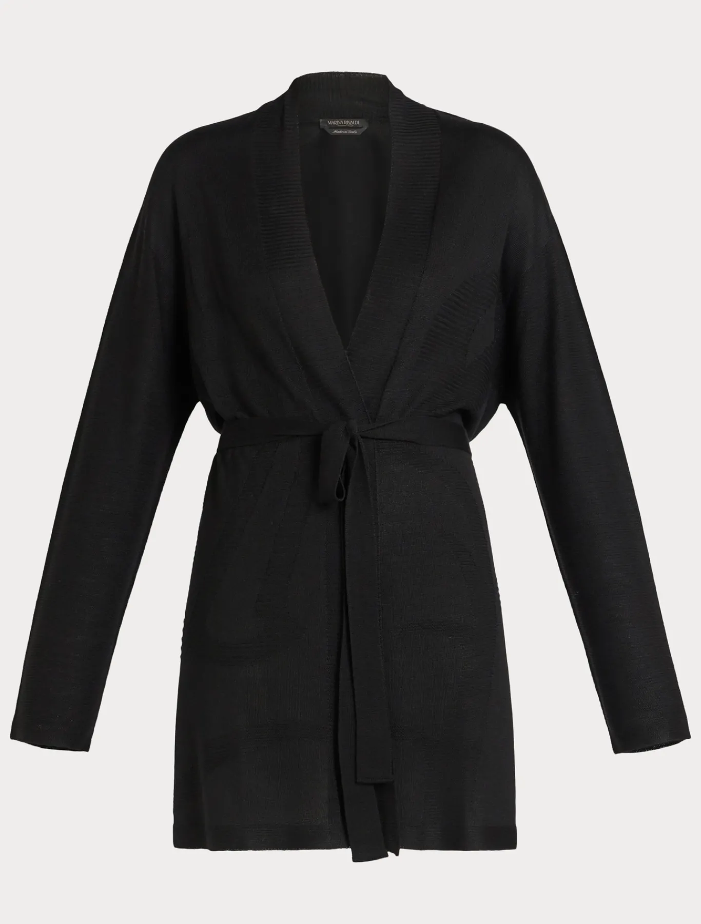 Marina Rinaldi Maglieria | Maglieria*Cardigan in misto lana NERO