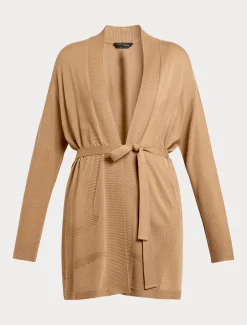 Marina Rinaldi Maglieria | Maglieria*Cardigan in misto lana CAMMELLO