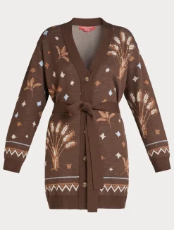 Marina Rinaldi Maglieria | Maglieria*Cardigan in misto lana MARRONE