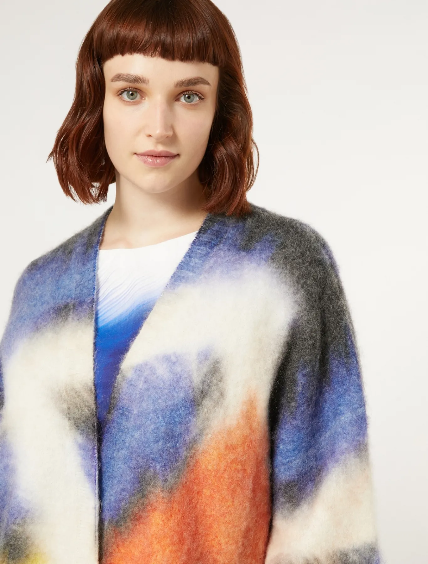 Marina Rinaldi Maglieria | Maglieria*Cardigan in misto mohair NERO