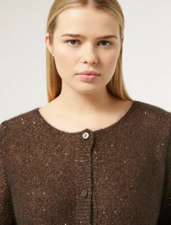 Marina Rinaldi Maglieria | Maglieria*Cardigan in mohair e paillettes TESTAMORO