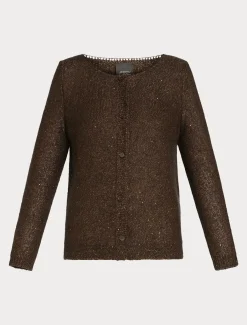Marina Rinaldi Maglieria | Maglieria*Cardigan in mohair e paillettes TESTAMORO