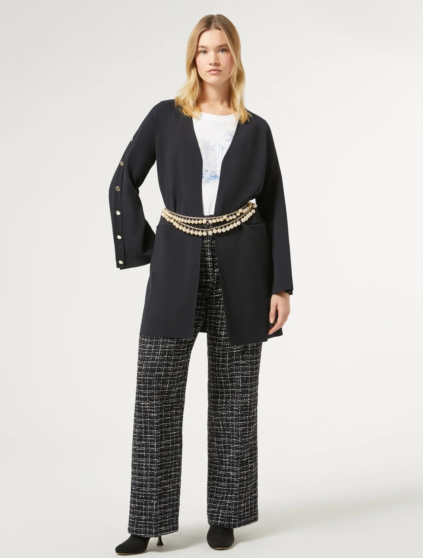 Marina Rinaldi Maglieria | Maglieria*Cardigan in viscosa BLUNOTTE