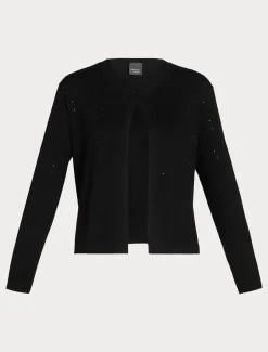 Marina Rinaldi Maglieria | Maglieria*Cardigan in viscosa stretch NERO