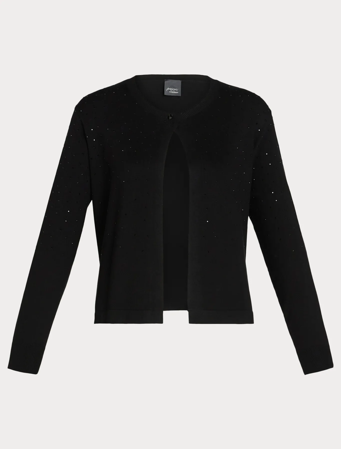 Marina Rinaldi Maglieria | Maglieria*Cardigan in viscosa stretch NERO