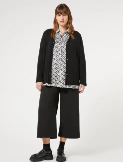 Marina Rinaldi Maglieria | Maglieria*Cardigan in viscosa stretch NERO