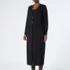 Marina Rinaldi Maglieria | Maglieria*Cardigan lungo in viscosa NERO
