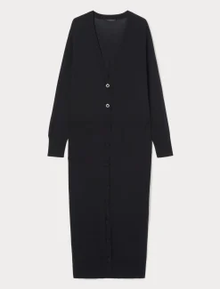Marina Rinaldi Maglieria | Maglieria*Cardigan lungo in viscosa NERO