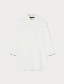 Marina Rinaldi Bluse | Collezione Elegante*Casacca in cady con strass BIANCO