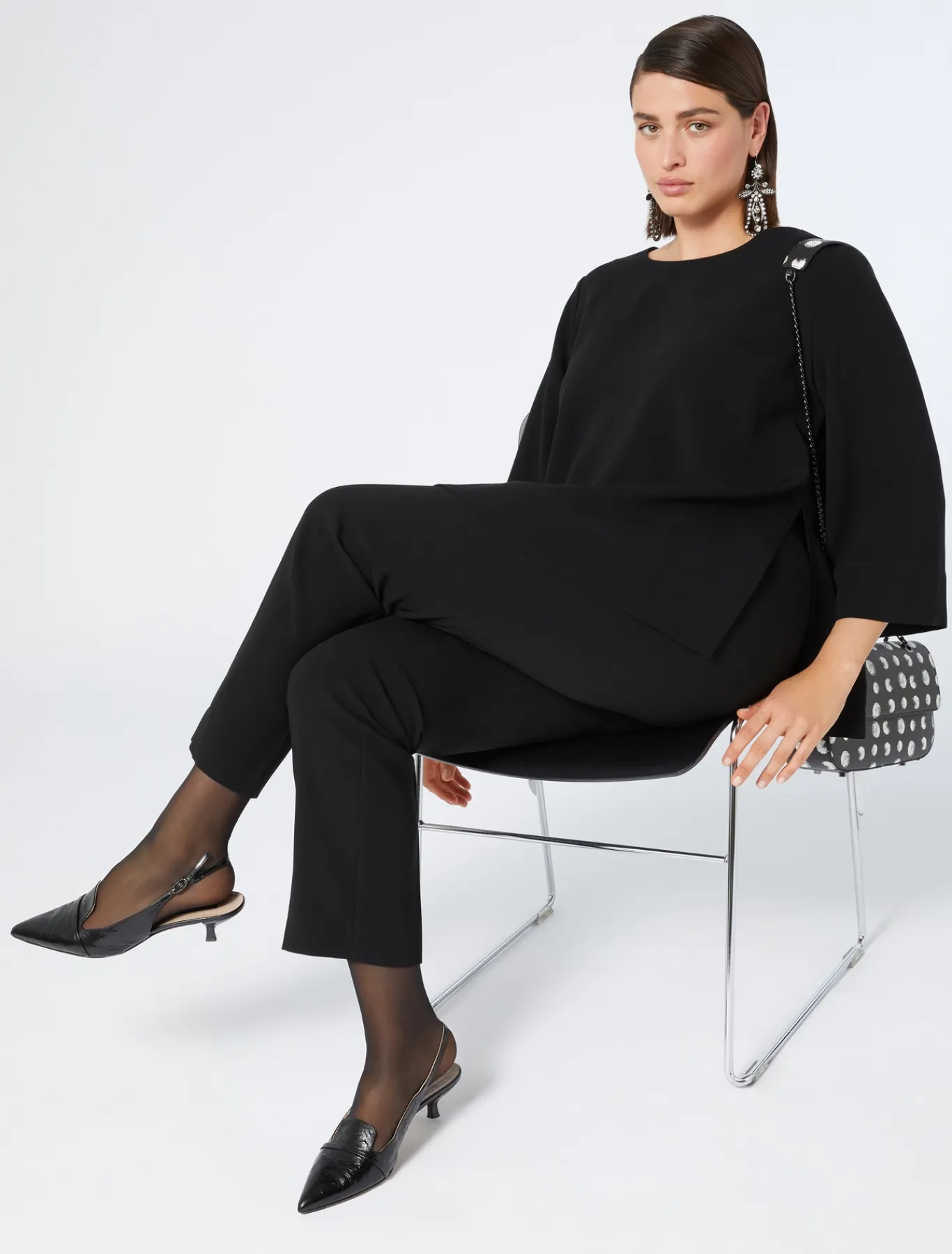 Marina Rinaldi Camicie & Bluse | Camicie & Bluse*Casacca in cady triacetato NERO