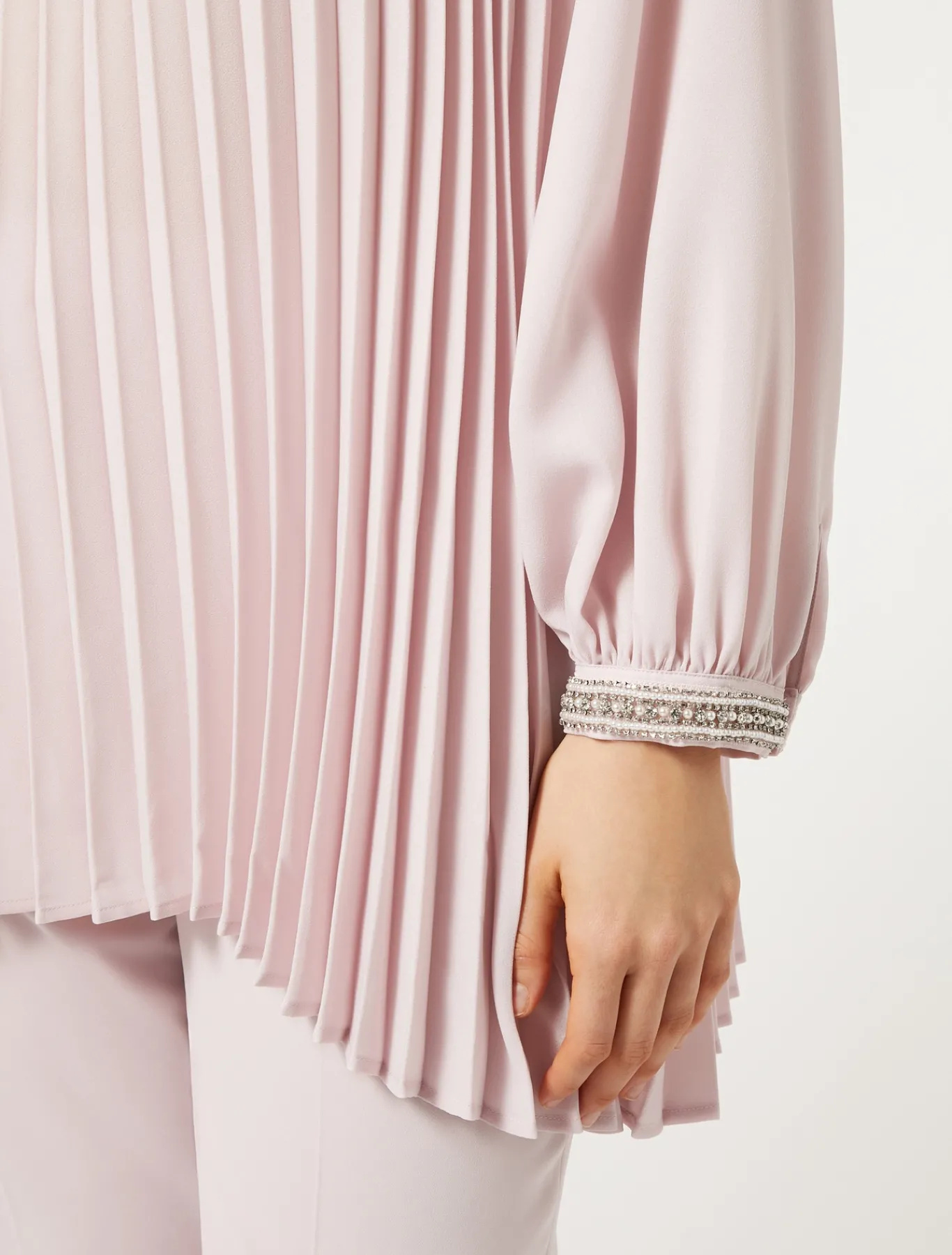 Marina Rinaldi Bluse | Camicie & Bluse*Casacca in crêpe plissé ROSA