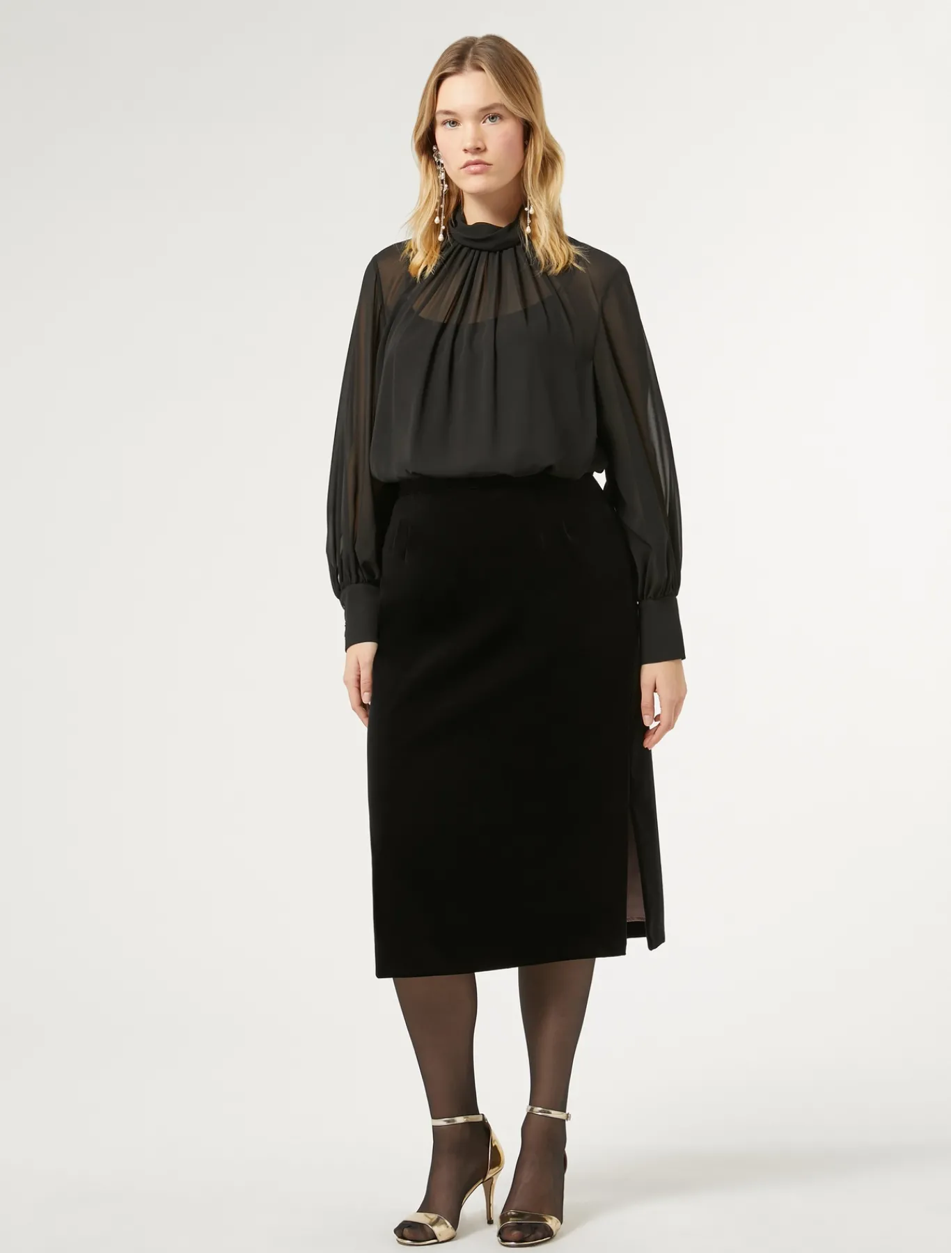 Marina Rinaldi Camicie & Bluse | Camicie & Bluse*Casacca in georgette NERO