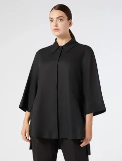 Marina Rinaldi Camicie & Bluse | Camicie & Bluse*Casacca in lino NERO