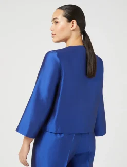 Marina Rinaldi Bluse | Camicie & Bluse*Casacca in shantung di seta VIOLA