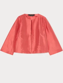 Marina Rinaldi Bluse | Camicie & Bluse*Casacca in shantung di seta ROSSO