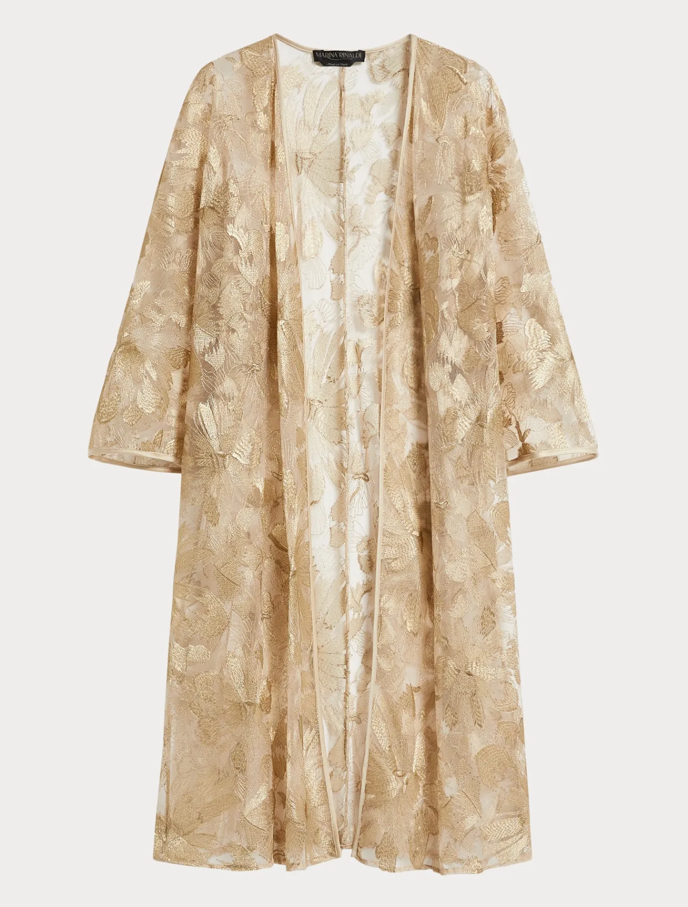Marina Rinaldi Bluse | Collezione Elegante*Casacca in tulle ricamato OROCHIARO