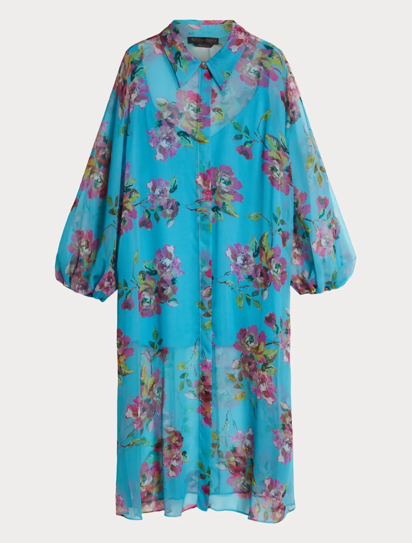 Marina Rinaldi Bluse | Camicie & Bluse*Casacca lunga e top TURCHESE