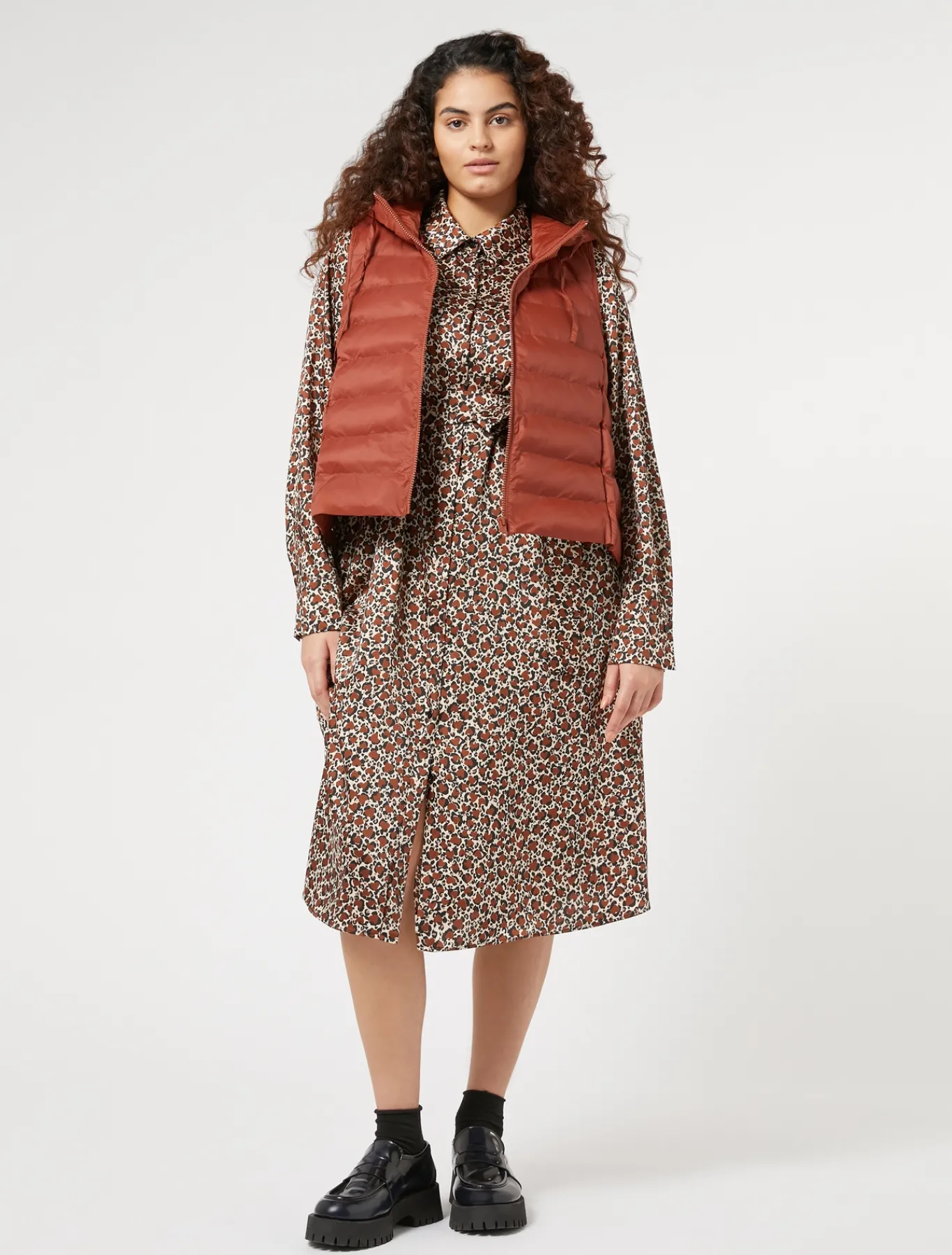 Marina Rinaldi Abiti | Abiti*Chemisier in twill TERRACOTTA