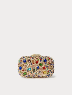 Marina Rinaldi Accessori | Accessori*Clutch con strass e cabochon ORO