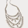 Marina Rinaldi Accessori | Collezione Elegante*Collana chandelier con cabochon CRISTALLO
