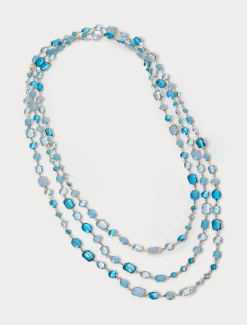 Marina Rinaldi Accessori | Collezione Elegante*Collana con cristalli AZZURRO