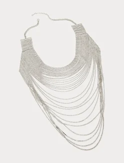 Marina Rinaldi Accessori | Accessori*Collana multifilo con strass ARGENTO