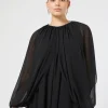Marina Rinaldi Giacche | Accessori*Coprispalle in georgette NERO