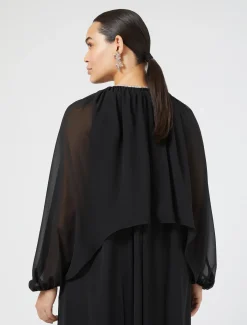 Marina Rinaldi Giacche | Accessori*Coprispalle in georgette NERO