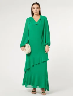 Marina Rinaldi Giacche | Accessori*Coprispalle in georgette VERDEBANDIERA