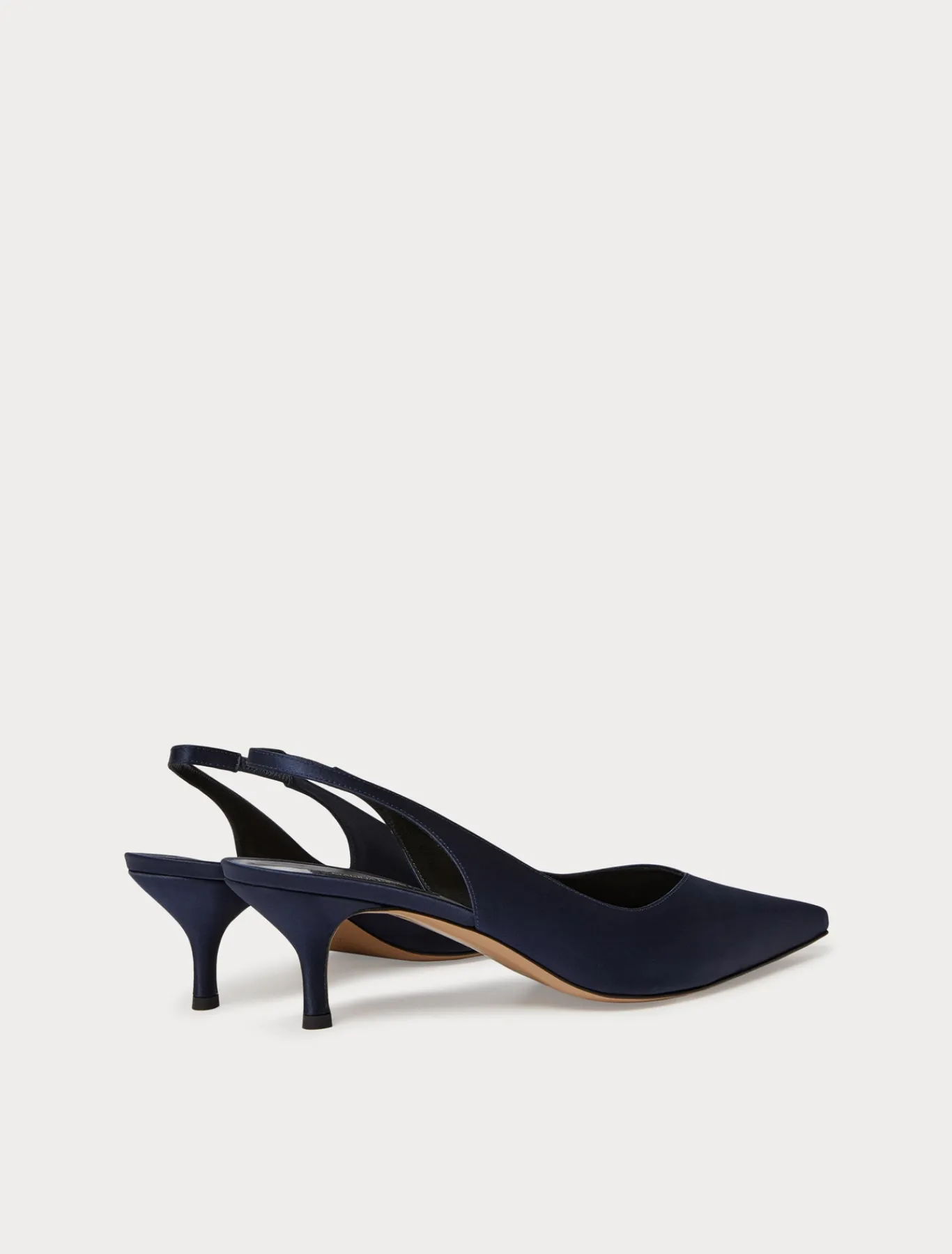 Marina Rinaldi Selezione Elegante | Collezione Elegante*Décolleté sling back in raso BLUMARINO