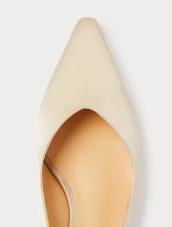 Marina Rinaldi Accessori | Collezione Elegante*Décolleté sling back in raso BEIGE